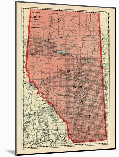 1928, Alberta Province, Canada-null-Mounted Giclee Print