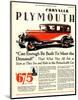 1928 Chrysler Plymouth Sedan-null-Mounted Art Print