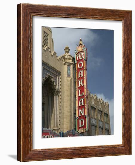 1928 Fox Oakland Theater Sign, Oakland, California-Walter Bibikow-Framed Photographic Print