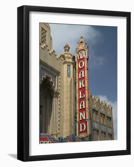 1928 Fox Oakland Theater Sign, Oakland, California-Walter Bibikow-Framed Photographic Print