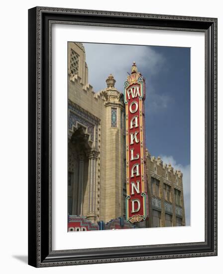 1928 Fox Oakland Theater Sign, Oakland, California-Walter Bibikow-Framed Photographic Print