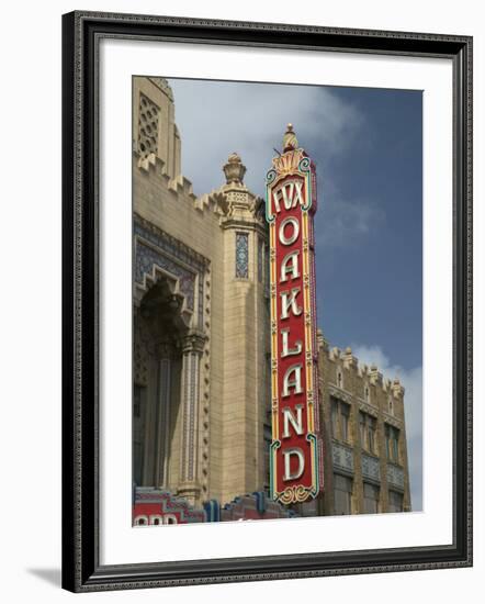 1928 Fox Oakland Theater Sign, Oakland, California-Walter Bibikow-Framed Photographic Print