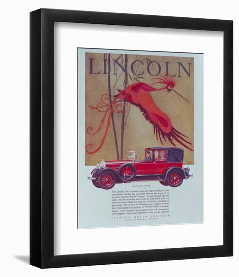 1928 Lincoln Cabriolet-null-Framed Premium Giclee Print