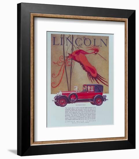 1928 Lincoln Cabriolet-null-Framed Art Print