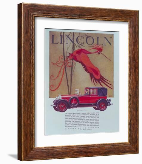 1928 Lincoln Cabriolet-null-Framed Art Print