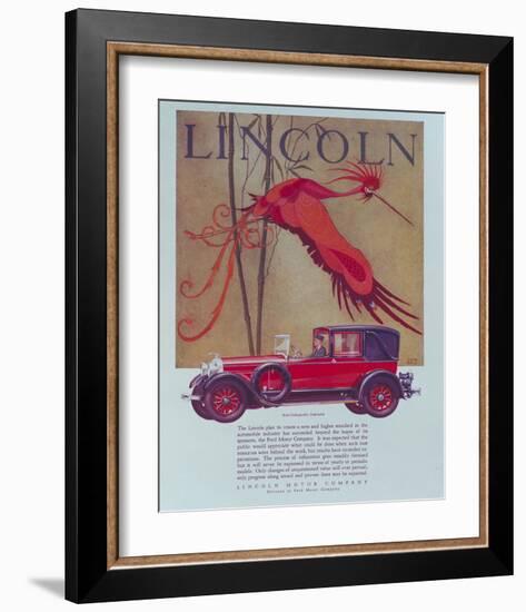 1928 Lincoln Cabriolet-null-Framed Art Print