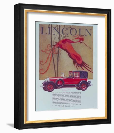 1928 Lincoln Cabriolet-null-Framed Art Print