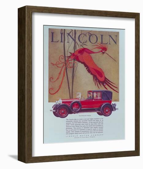 1928 Lincoln Cabriolet-null-Framed Art Print