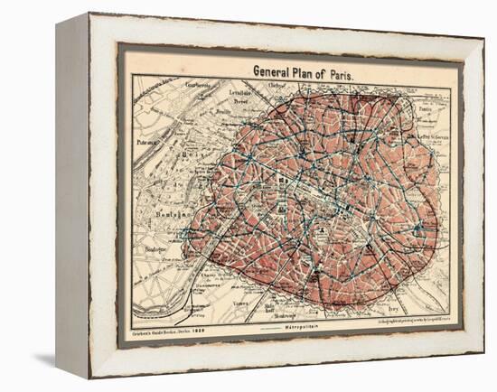 1929, France, Paris General-null-Framed Premier Image Canvas