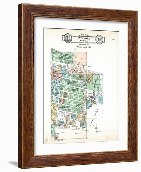 1929, Sycamore - East 2, Illinois, United States-null-Framed Giclee Print