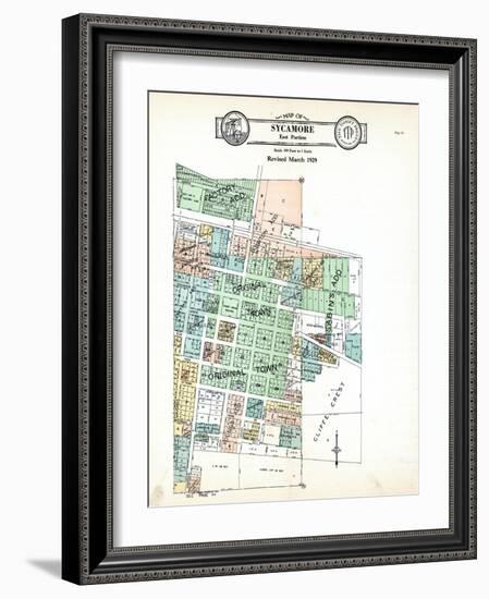 1929, Sycamore - East 2, Illinois, United States-null-Framed Giclee Print