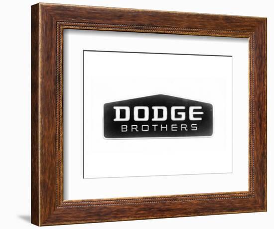 1930 Dodge Brothers Name Plate-null-Framed Premium Giclee Print