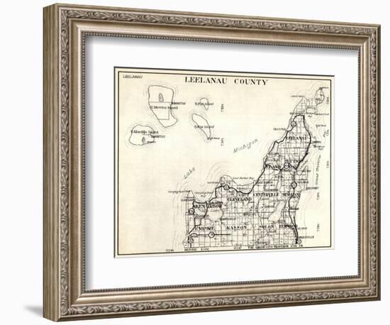 1930, Leelanau County, Empire, Kasson, Solon, Elmwood, Glen Arbor, Cleveland, Centerville, Bingham-null-Framed Giclee Print