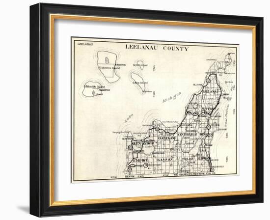 1930, Leelanau County, Empire, Kasson, Solon, Elmwood, Glen Arbor, Cleveland, Centerville, Bingham-null-Framed Giclee Print