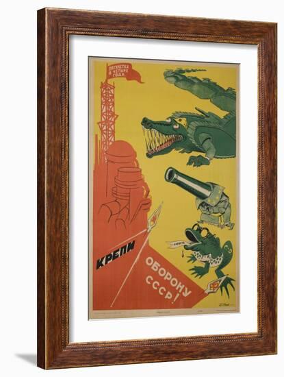 1930 USSR CCCP Soviet Union Propaganda Poster 5 Year Plan in 4 Years-null-Framed Giclee Print