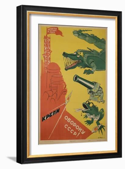 1930 USSR CCCP Soviet Union Propaganda Poster 5 Year Plan in 4 Years-null-Framed Giclee Print