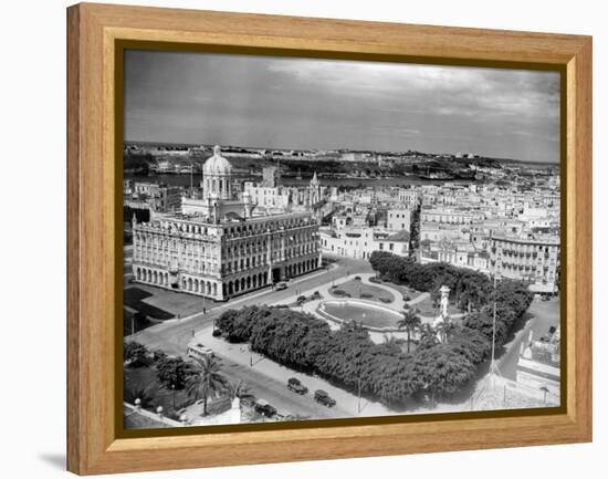 1930s-1940s Presidential Palace Seen from Sevilla Hotel Havana Cuba-null-Framed Premier Image Canvas