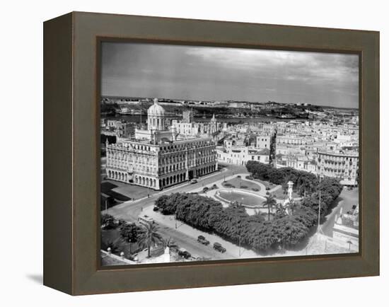 1930s-1940s Presidential Palace Seen from Sevilla Hotel Havana Cuba-null-Framed Premier Image Canvas