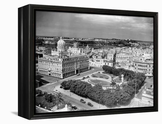 1930s-1940s Presidential Palace Seen from Sevilla Hotel Havana Cuba-null-Framed Premier Image Canvas