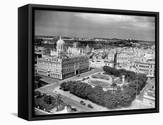 1930s-1940s Presidential Palace Seen from Sevilla Hotel Havana Cuba-null-Framed Premier Image Canvas