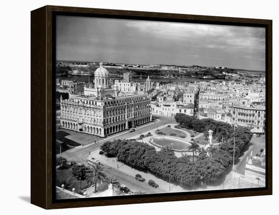 1930s-1940s Presidential Palace Seen from Sevilla Hotel Havana Cuba-null-Framed Premier Image Canvas