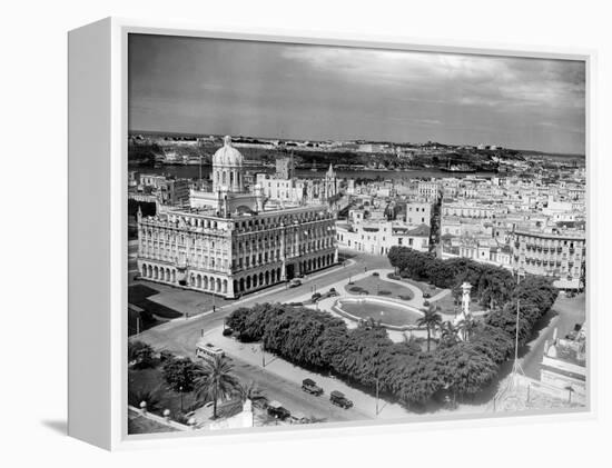 1930s-1940s Presidential Palace Seen from Sevilla Hotel Havana Cuba-null-Framed Premier Image Canvas