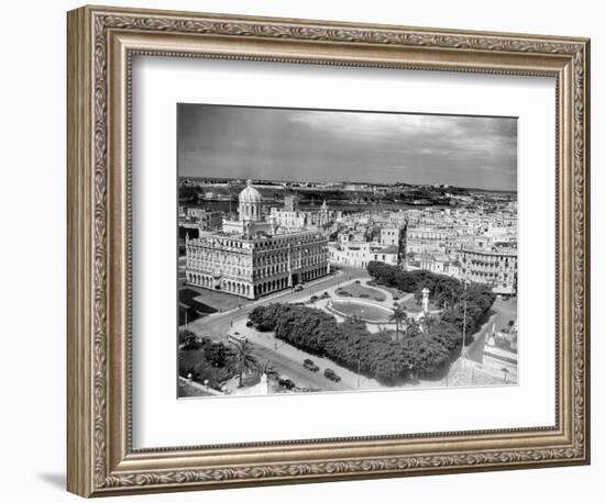 1930s-1940s Presidential Palace Seen from Sevilla Hotel Havana Cuba-null-Framed Photographic Print