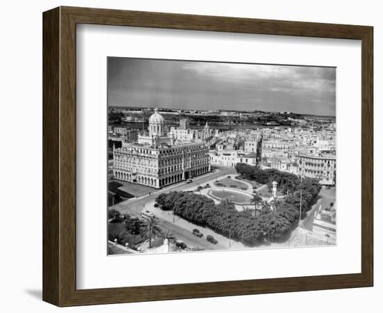 1930s-1940s Presidential Palace Seen from Sevilla Hotel Havana Cuba-null-Framed Photographic Print