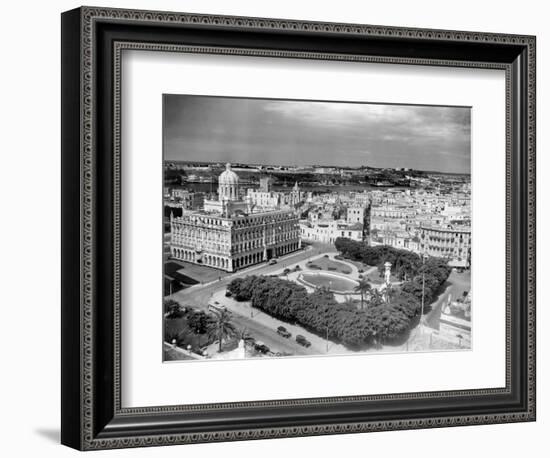 1930s-1940s Presidential Palace Seen from Sevilla Hotel Havana Cuba-null-Framed Photographic Print