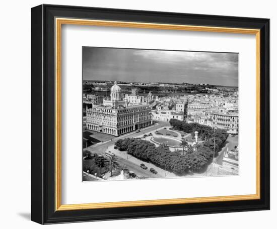 1930s-1940s Presidential Palace Seen from Sevilla Hotel Havana Cuba-null-Framed Photographic Print