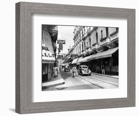 1930s-1940s Shopping Area San Rafael Avenue Havana Cuba-null-Framed Photographic Print