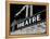1930s-1940s Theater Marquee Theatre in Neon Lights-null-Framed Premier Image Canvas