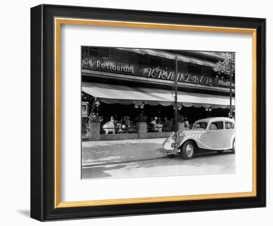 1930s Cafe Kranzler Kurfurstendamm Strasse Street Berlin, Germany-null-Framed Photographic Print