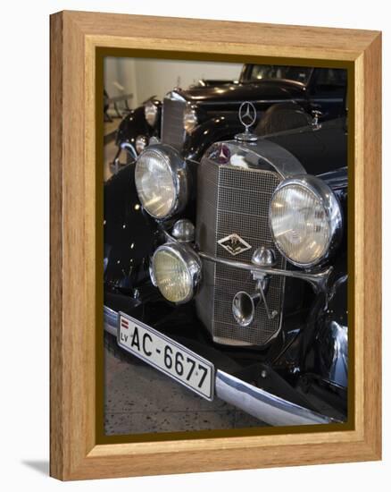 1930s-Era Mercedes Cars, Riga Motor Museum, Riga, Latvia-Walter Bibikow-Framed Premier Image Canvas