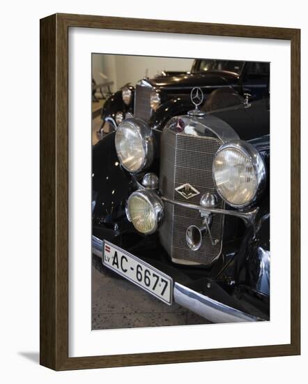 1930s-Era Mercedes Cars, Riga Motor Museum, Riga, Latvia-Walter Bibikow-Framed Photographic Print