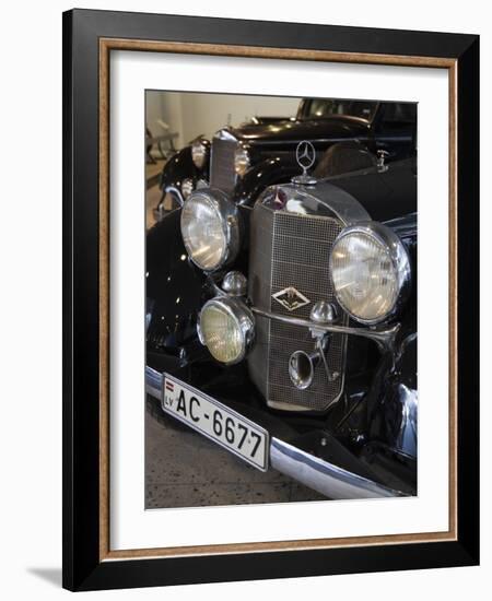 1930s-Era Mercedes Cars, Riga Motor Museum, Riga, Latvia-Walter Bibikow-Framed Photographic Print