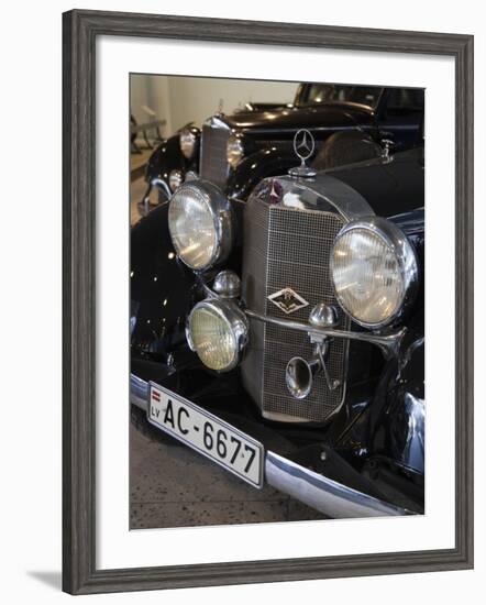 1930s-Era Mercedes Cars, Riga Motor Museum, Riga, Latvia-Walter Bibikow-Framed Photographic Print