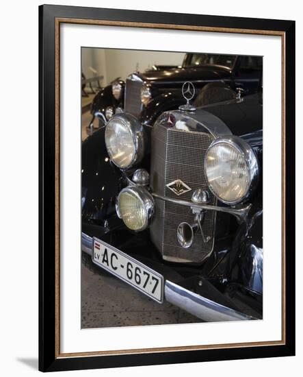 1930s-Era Mercedes Cars, Riga Motor Museum, Riga, Latvia-Walter Bibikow-Framed Photographic Print