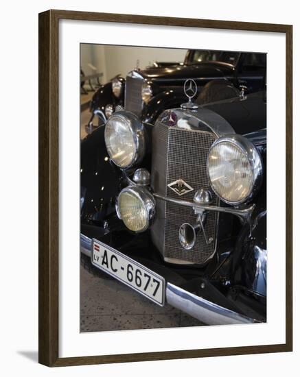 1930s-Era Mercedes Cars, Riga Motor Museum, Riga, Latvia-Walter Bibikow-Framed Photographic Print