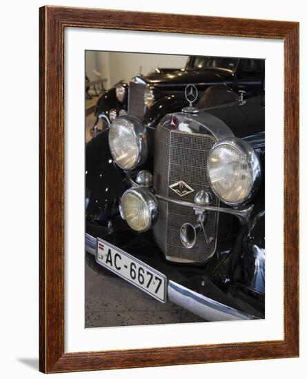 1930s-Era Mercedes Cars, Riga Motor Museum, Riga, Latvia-Walter Bibikow-Framed Photographic Print