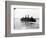 1930s Ferry Boat with Two Smoke Stacks Viewed from the Stern Statue of Liberty on Horizon New York-null-Framed Photographic Print