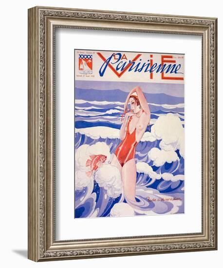 1930s France La Vie Parisienne Magazine Cover-null-Framed Giclee Print