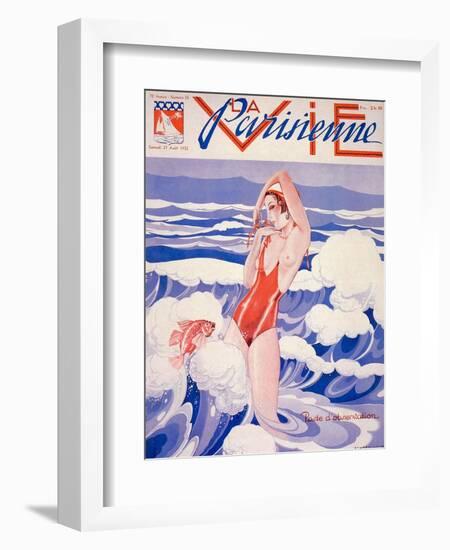 1930s France La Vie Parisienne Magazine Cover-null-Framed Giclee Print