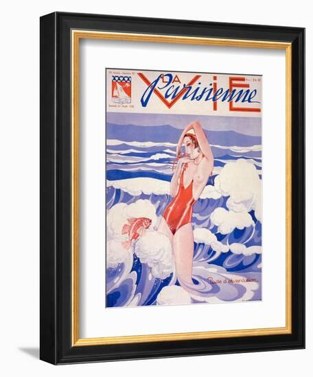 1930s France La Vie Parisienne Magazine Cover-null-Framed Giclee Print