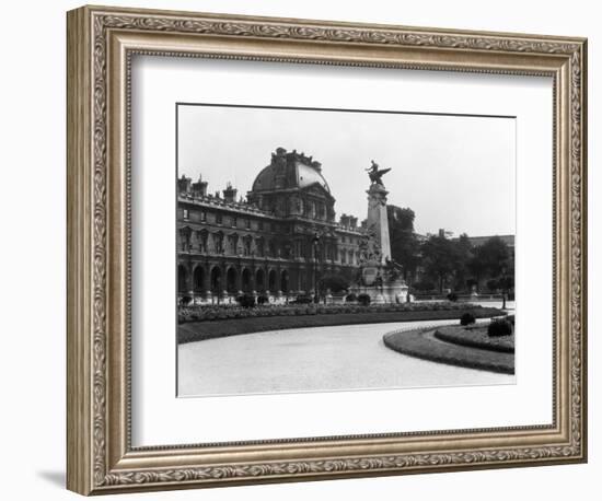 1930s Le Louvre Museum and Gardens Paris, France-null-Framed Photographic Print