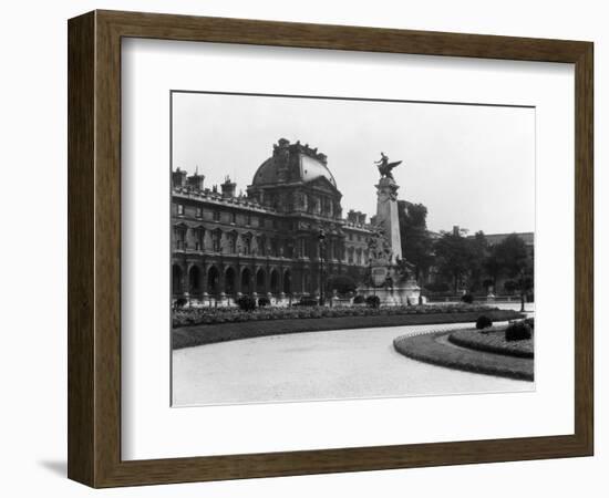 1930s Le Louvre Museum and Gardens Paris, France-null-Framed Photographic Print