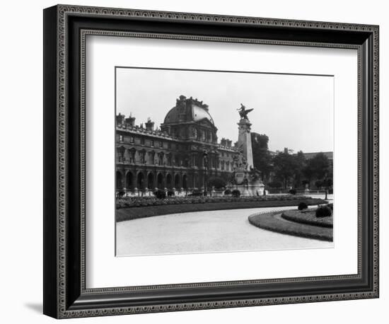 1930s Le Louvre Museum and Gardens Paris, France-null-Framed Photographic Print