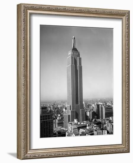 1930s New York City Empire State Building Full Length Without Antennae-null-Framed Photographic Print