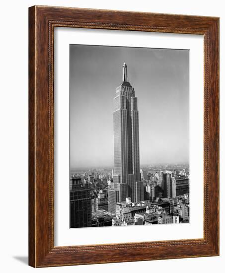 1930s New York City Empire State Building Full Length Without Antennae-null-Framed Photographic Print