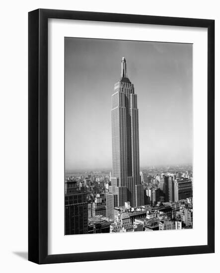 1930s New York City Empire State Building Full Length Without Antennae-null-Framed Photographic Print